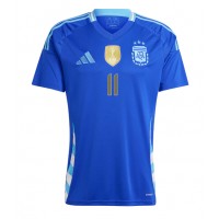 Echipament fotbal Argentina Angel Di Maria #11 Tricou Deplasare Copa America 2024 maneca scurta